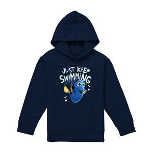 Finding Nemo Childrens/Kids Just Keep Swimming Dory Hoodie / Navy